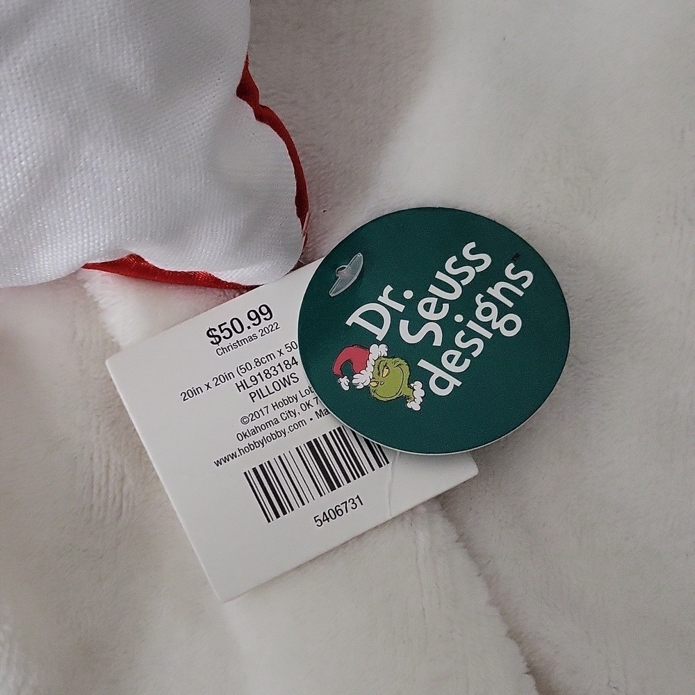 Dr. Suess Holiday Pillow - Picture 2 of 8